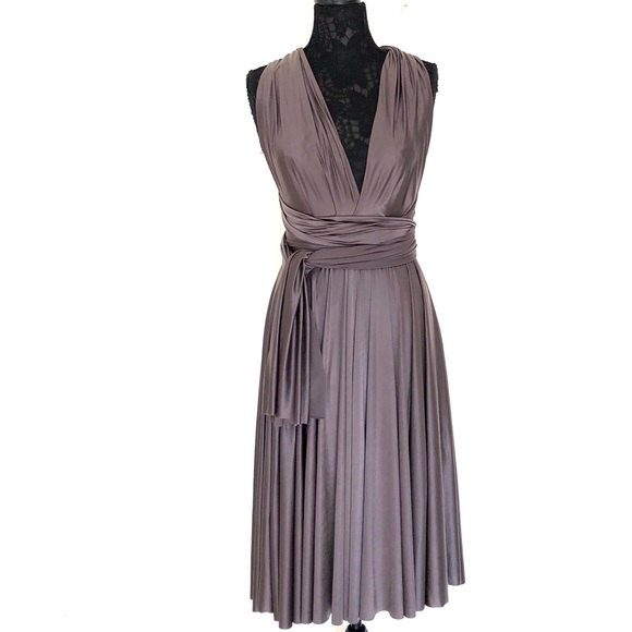 two birds wrap dress